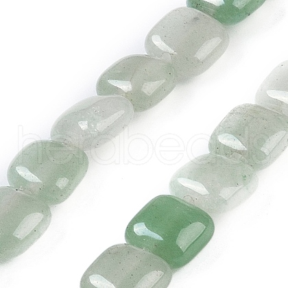 Natural Green Aventurine Beads Strands G-M435-A12-01-1