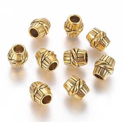 Tibetan Style Alloy Beads TIBEB-LF10613YKG-AG-LF-1