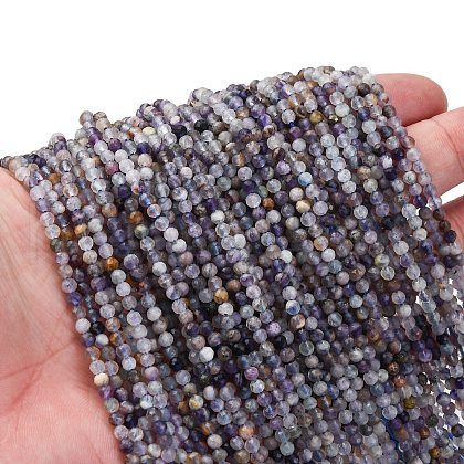 Natural Fluorite Beads Strands G-RM2025-A05-3mm-1