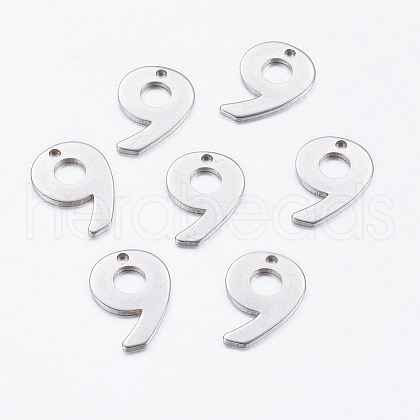 Tarnish Resistant 201 Stainless Steel Pendants STAS-F128-01P-9-1-1