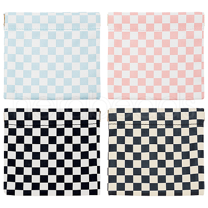 ANATTASOUL 4Pcs 4 Colors PU Imitation Leather Cosmetic Pouches AJEW-AN0007-42-1