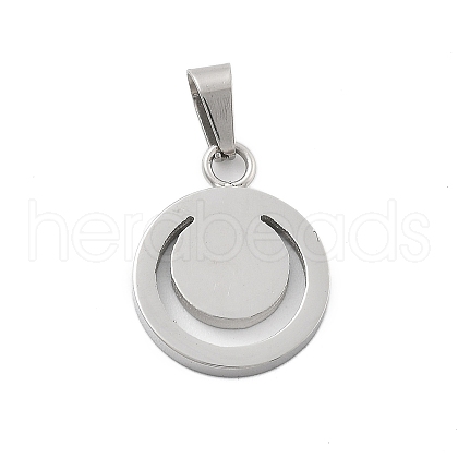 304 Stainless Steel Pendants STAS-F313-20P-1