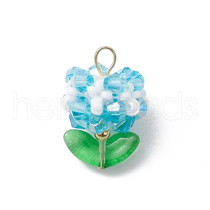 Glass Pendants PALLOY-MZ00672-03-1