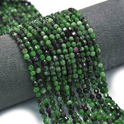Natural Ruby in Zoisite Beads Strands G-A260-A49-01-1