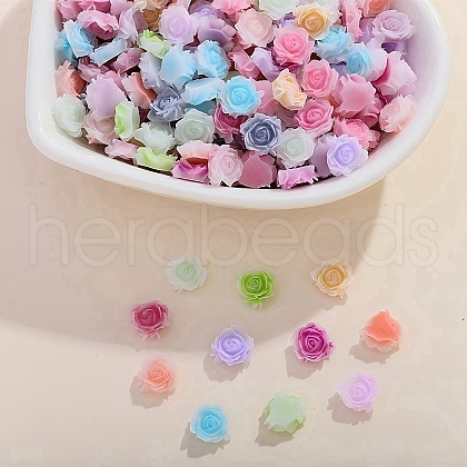 Flower Opaque Resin Cabochons FIND-L019-02A-1