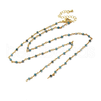 Brass Chain Necklace Making KK-K337-13G-01-1
