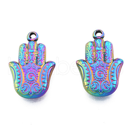 Ion Plating(IP) 201 Stainless Steel Pendants STAS-N098-243M-1