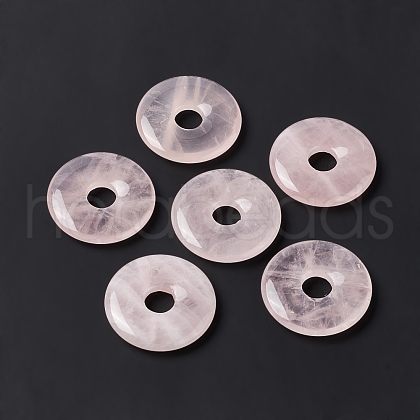 Natural Rose Quartz Pendants G-I331-01G-1