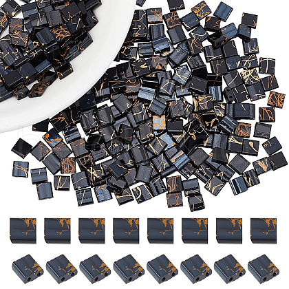  300Pcs 2-Hole Glass Seed Beads SEED-NB0002-12-1