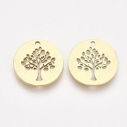 201 Stainless Steel Pendants STAS-T044-130G-1
