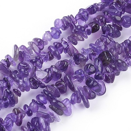 Natural Amethyst Beads Strands X-F014-1