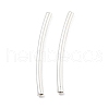 Brass Curved Tube Beads KK-B120-04B-S-1