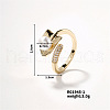 Chic Geometric Brass Open Cuff Ring MJ6882-4-1