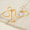 European and American Style 304 Stainless Steel Cuff Bangles for Women PT2723-2-3