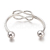 304 Stainless Steel Cuff Bangles BJEW-M284-07-3