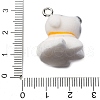 Flocky Resin Pendants FIND-S001-02D-3