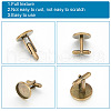GOMAKERER DIY Blank Dome Cufflinks Making Kit DIY-GO0001-39-3