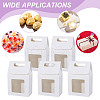 Rectangle Paper Gift Bags with Window CON-WH0088-85C-6