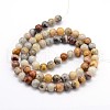 Natural Gemstone Round Bead Strands G-J303-10-6mm-2