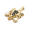 304 Stainless Steel Eanmel Pendants RESI-R155-016G-2