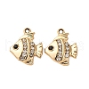 Alloy Rhinestone Pendants PALLOY-S052-05G-1