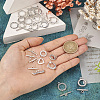 54Pcs 9 Styles Tibetan Style Alloy Toggle Clasps FIND-TA0003-93-4
