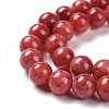 Dyed Natural Jade Beads Strands X-G-D434-8mm-08-1-6