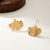 Minimalist Stainless Steel Ginkgo Leaf Earrings for Women JX5864-3