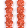 Synthetic Coral Dyed Carved Beads Strands CORA-K009-05B-02-1