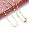 Ion Plating(IP) 304 Stainless Steel Snake Chains Necklaces NJEW-O058-22G-2