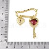Brass Micro Pave Cubic Zirconia Pendants KK-H072-17G-4