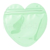 Heart Shaped Plastic Packaging Yinyang Zip Lock Bags OPP-D003-02D-1