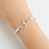 Double Heart Alloy Link Bracelets FS-WGC61CE-02-2