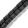 Synthetic Lava Rock Dyed Beads Strands G-H311-04-03-1