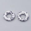 Faux Mink Fur Covered Linking Rings X-WOVE-N009-08L-2
