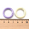Spray Painted Alloy Spring Gate Rings PALLOY-A022-01C-3