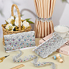 Sparkle Triangle Polyester Lace Ribbons OCOR-WH0090-64P-5