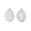 Non-Tarnish 201 Stainless Steel Pendants STAS-T063-188P-3