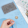 1000Pcs 304 Stainless Steel Eye Pins STAS-UN0058-28P-02-4
