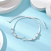 Cross Alloy Link Bracelets BJEW-JB11527-02-1