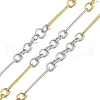 Ion Plating(IP) 304 Stainless Steel Two-Tone Link Chains CHS-M006-05PG-1