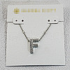Brass Initial Pendant Necklaces for Women FS-WG8E27F-32-1