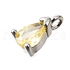 Brass Micro Pave Cubic Zirconia Pendants KK-D356-08B-P-2