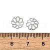 Rack Plating Brass Bead Caps KK-F090-21P-02-3