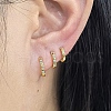 925 Sterling Silver Cubic Zirconia Hoop Earrings ZD9822-3-2