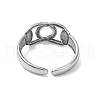 304 Stainless Steel Cuff Rings for Women RJEW-M019-47G-3