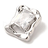 Rack Plating Brass Micro Pave Cubic Zirconia Pendants KK-L220-020P-02-2