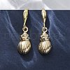 Brass Micro Pave Colorful Cubic Zirconia Dangle Earrings EJEW-F362-13G-1