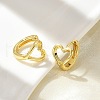 Hollow Heart Brass Hoop Earrings EJEW-D311-098G-3