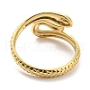 304 Stainless Steel Open Cuff Ring for Women RJEW-C016-01G-3